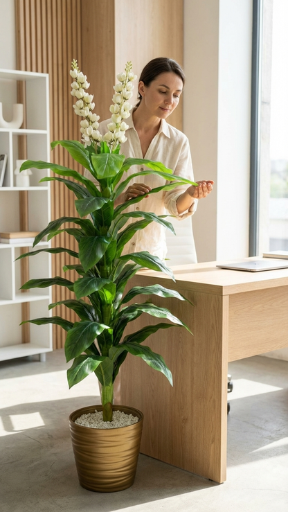 Yucca Tropical Artificiel en Fleurs – 170 cm